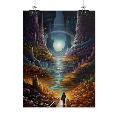 Space Explorer Journey: Astronaut in Cosmic Adventure - Poster