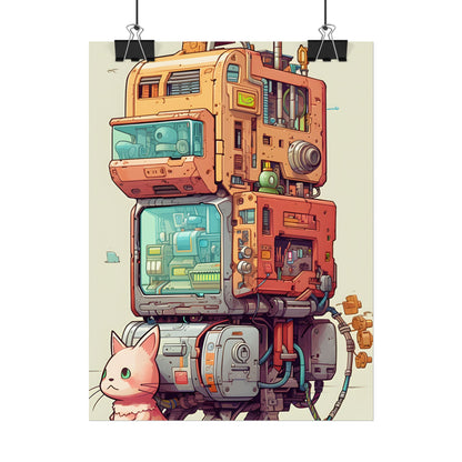 Pixel Perfect Cyber-Pet: Whimsical Gamified Art - Poster