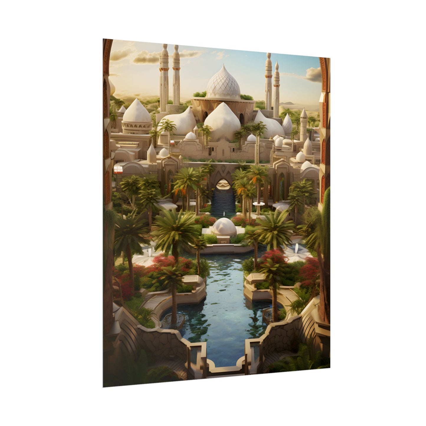 Desert Oasis Dreams: Arabian Nights-Inspired Artwork - Poster