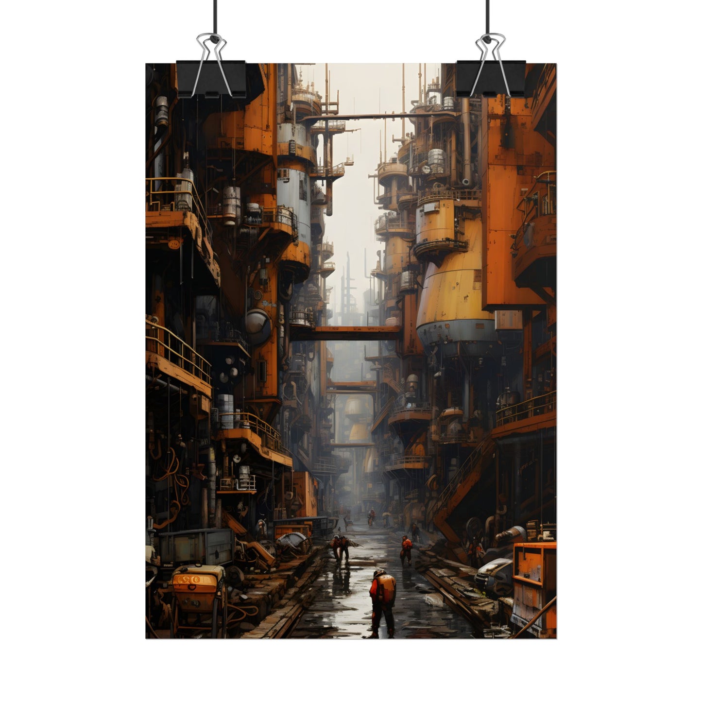 Steampunk Apocalypse: Post-Apocalyptic Cityscape - Poster