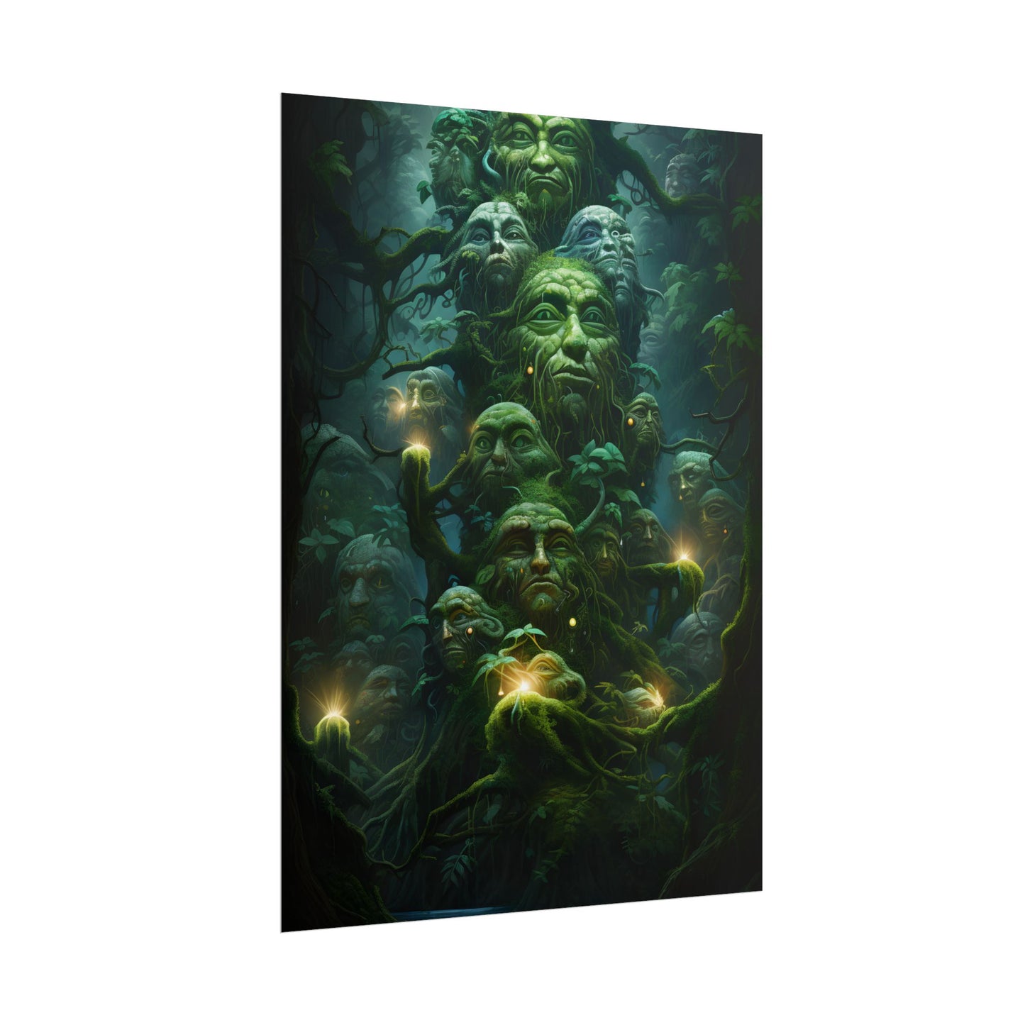 Mystical Ancient Forest Guardians: Natural Artwork - Poster