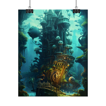 Steampunk Undersea Odyssey: Captain Nemo's Mechanical Voyage - Poster