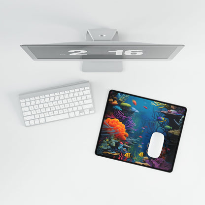 Treasured Coral Reef Oasis: A Marine Life Masterpiece - Artwork - Desk Mat