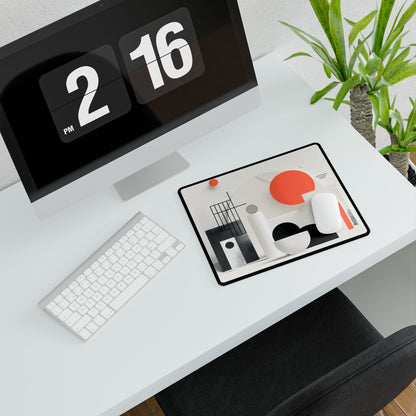Minimalist Product Mystery: Bold Illustration Art - Desk Mat