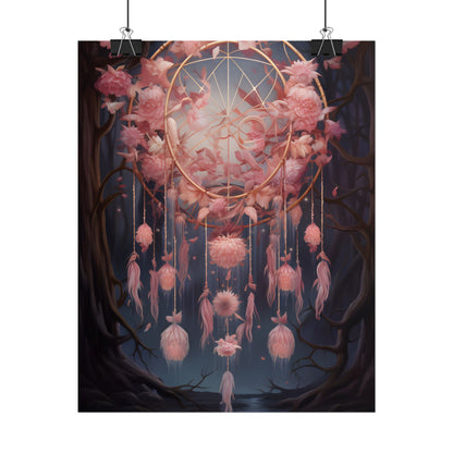 Ethereal Dreamcatcher Realm: Surreal Landscape Art - Poster