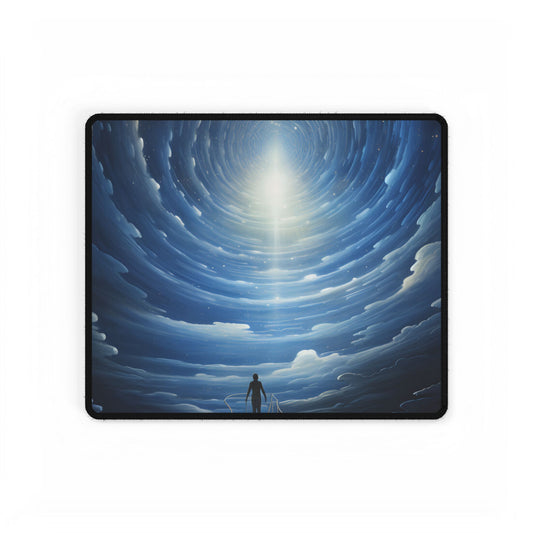Space-Time Explorer: Cosmic Journey Art - Desk Mat