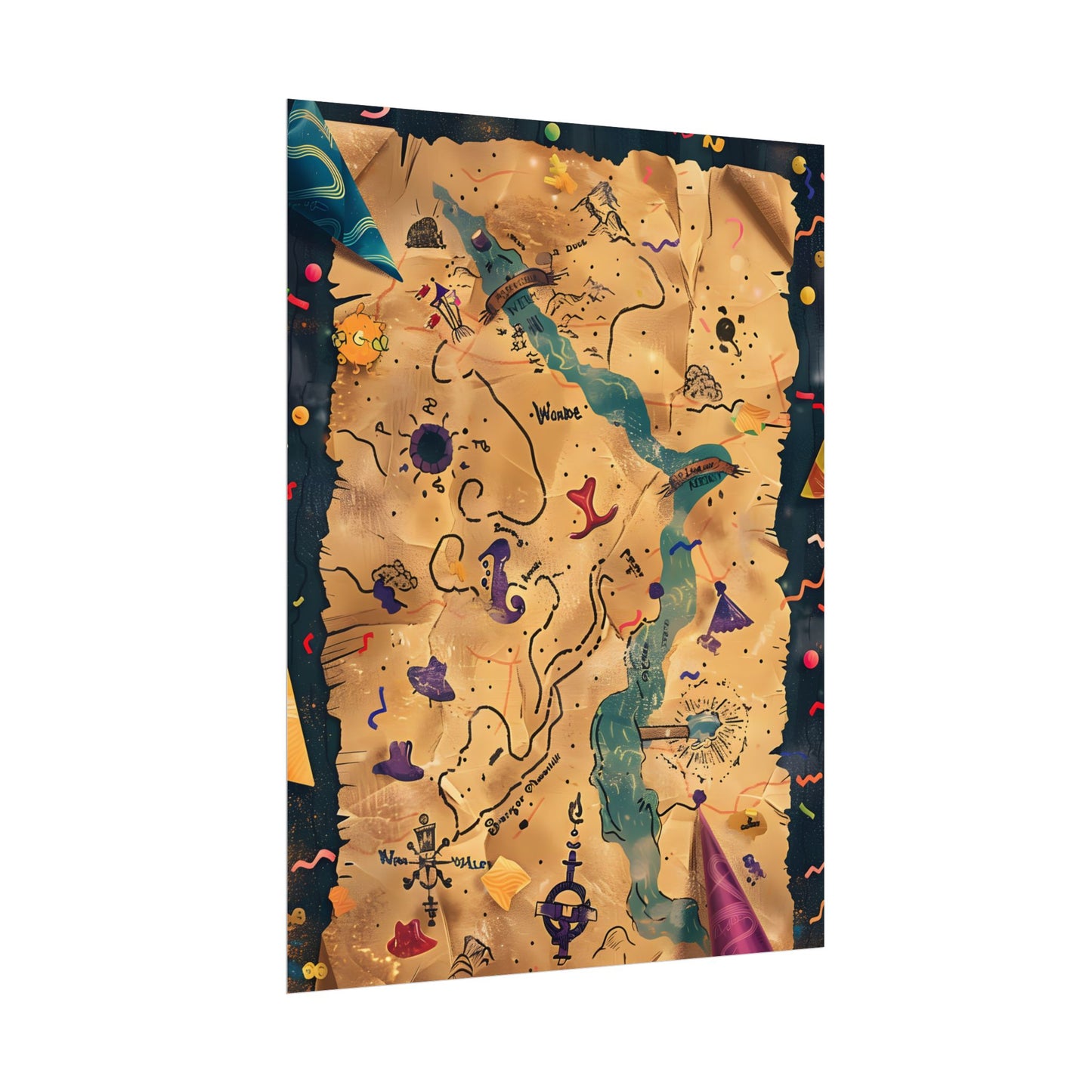 Whimsical Cartoon Portrait: Gentle Illustration of a Hero's Nose - Poster