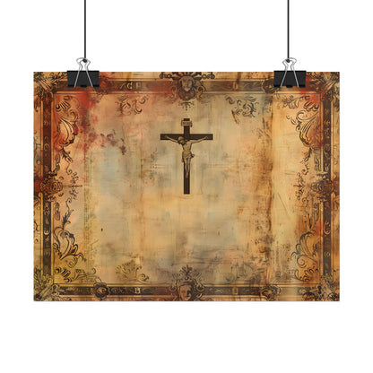 Vintage Biblical Art Print: A Historical Scene - Poster