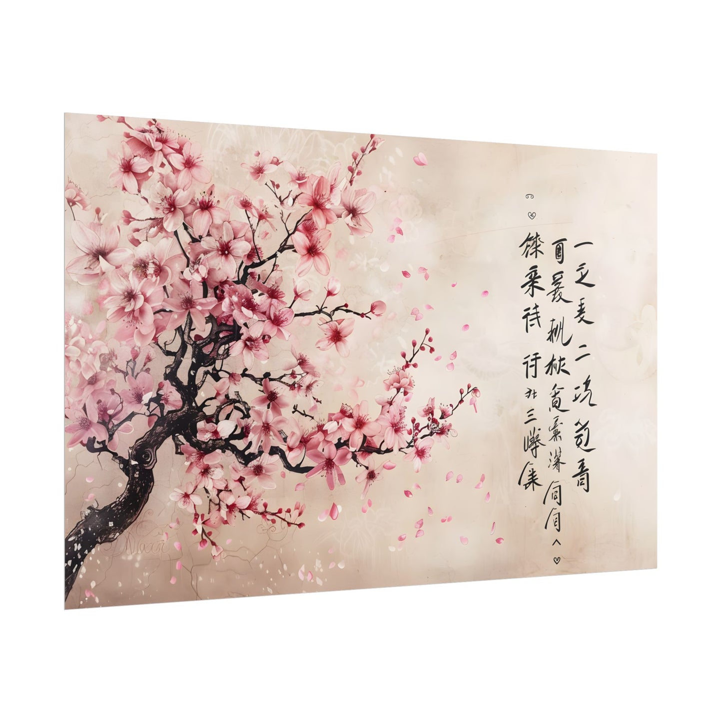 Elegant Cherry Blossom: Japanese Art Photography - Poster
