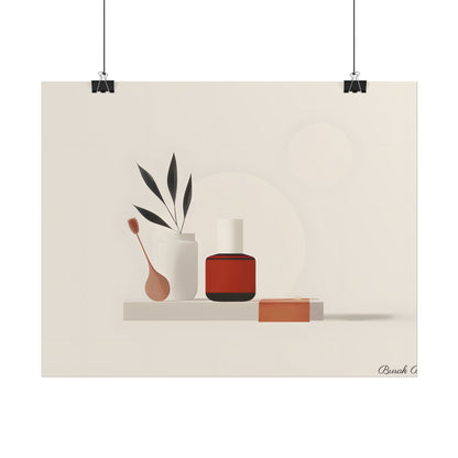 Minimalist Electronic Device: Bold Modern Art Illustration - Poster