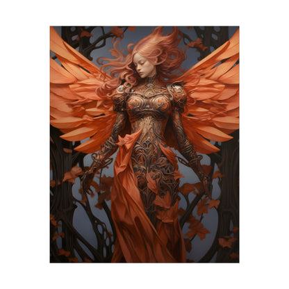 Songbird Guardian: Vibrant Nature Digital Artwork - Poster