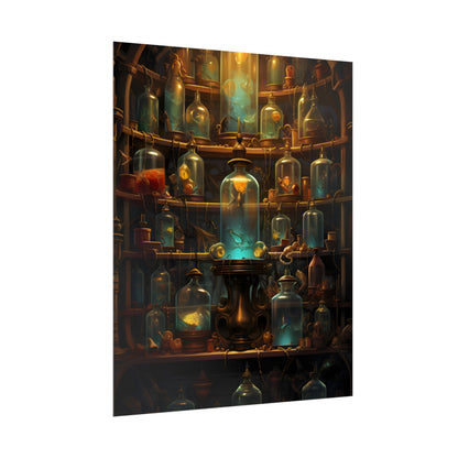 Lab Curiosities: Mysterious Research Space Artwork - Poster