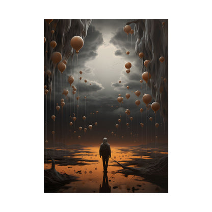 Freedom in Nature: Casual Outdoor Portrait - Poster