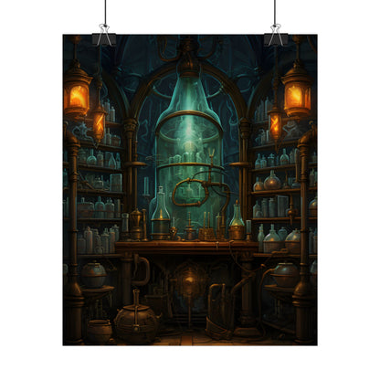 Mysterious Lab Test: Scientific Experiment in Progress - Poster