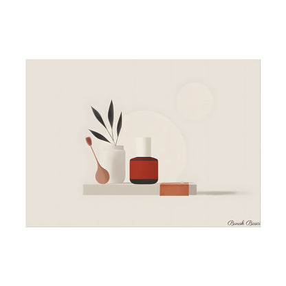 Minimalist Electronic Device: Bold Modern Art Illustration - Poster