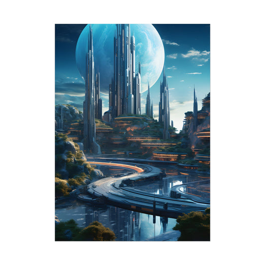 Futuristic Utopia: A Vision of Perfect yet Oppressed Society - Poster