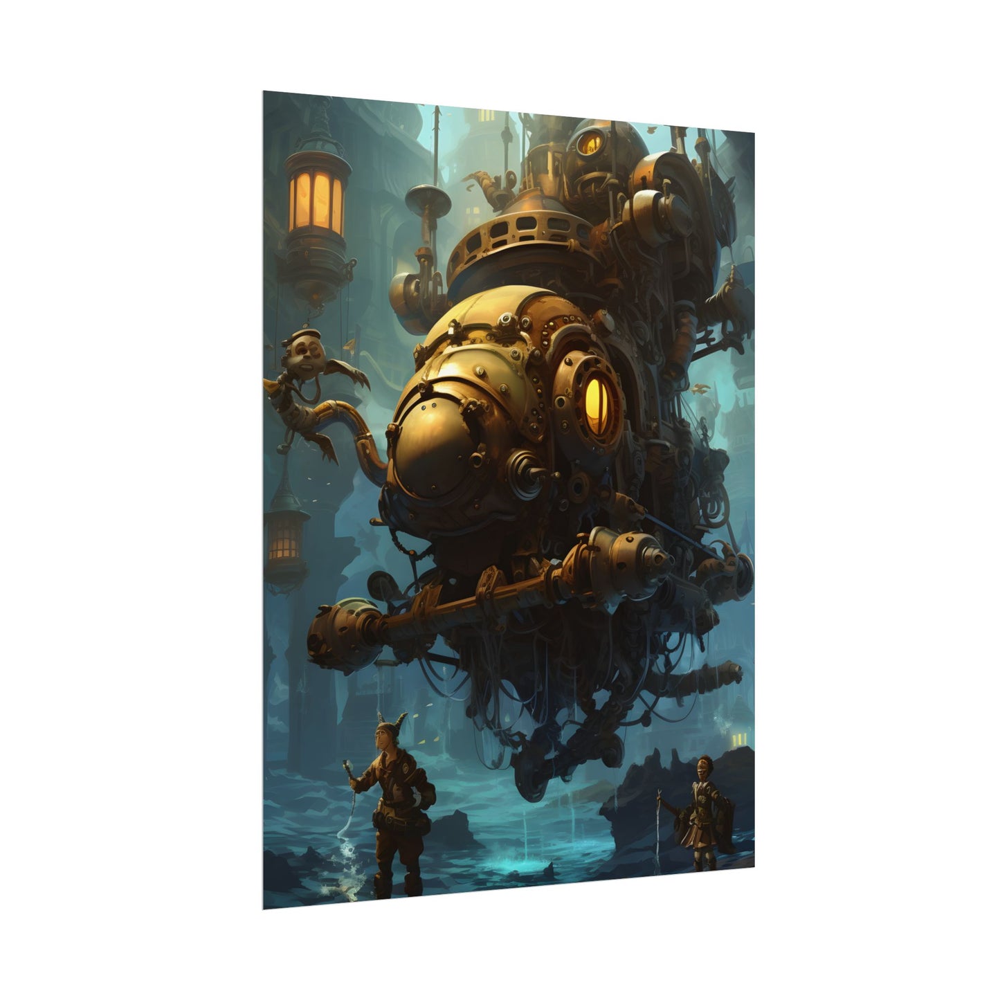 Epic Steampunk Oceanic Adventure: Crew Sets Sail - Poster