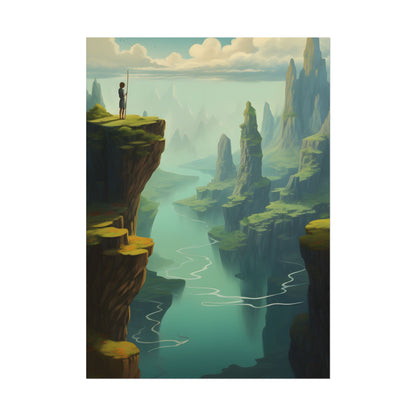 Outdoor Landscape: Desert Rock Formation Digital Art - Poster