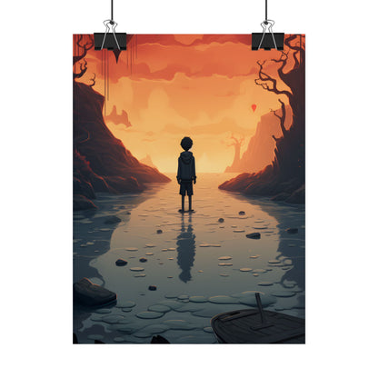 Outdoor Encounter: Two Friends in Nature - Artwork - Poster