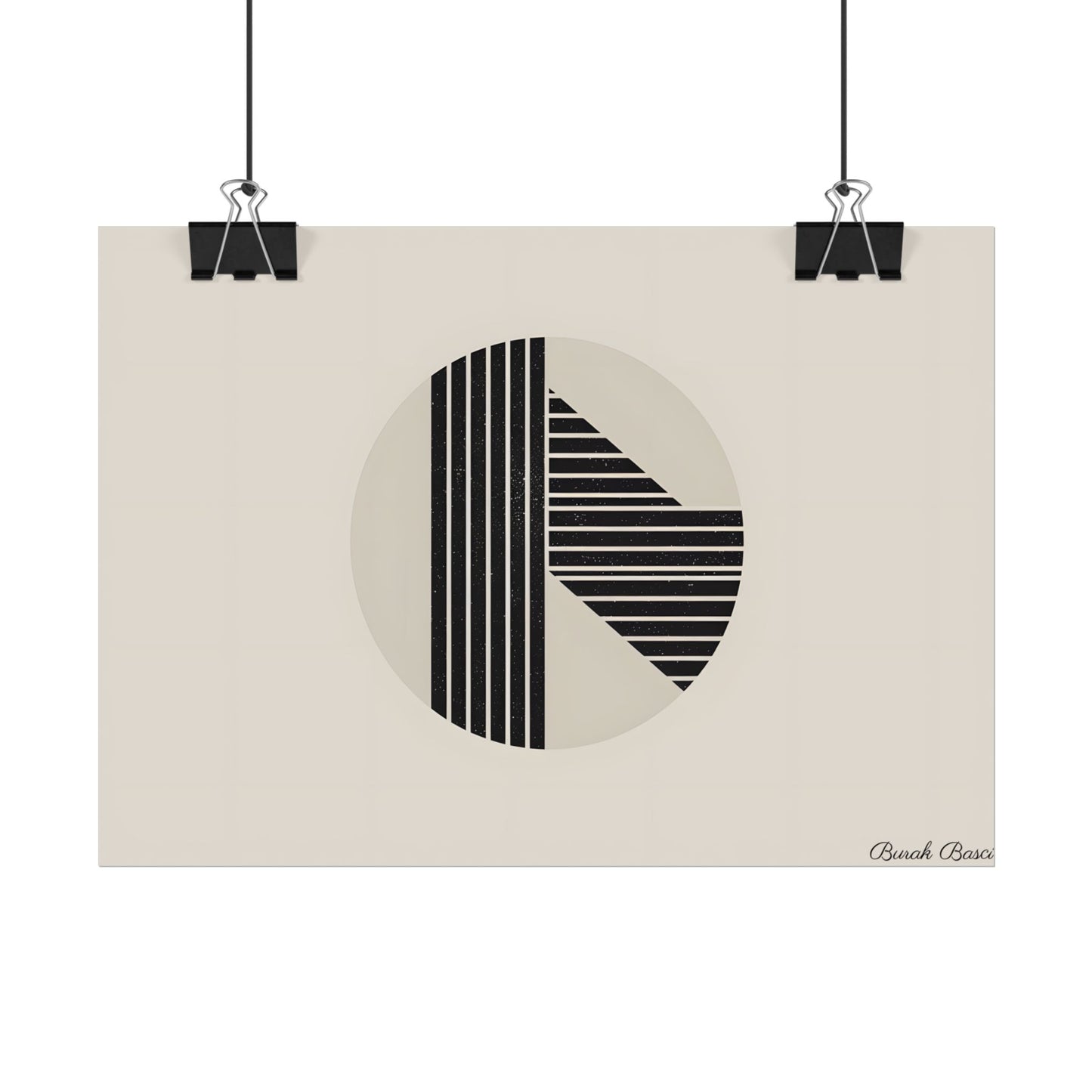 Modern Minimalist Poster: Bold Typography and Geometric Forms - Poster