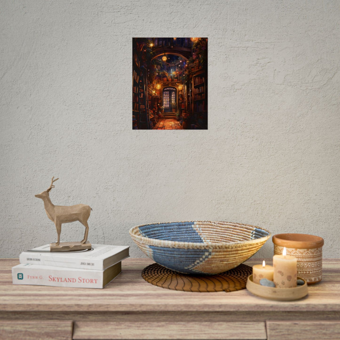 Magical Bookshop: Cozy Charming Bookstore Art - Poster