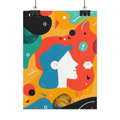 Vibrant Growth Mindset: Colorful Motivation Art - Poster