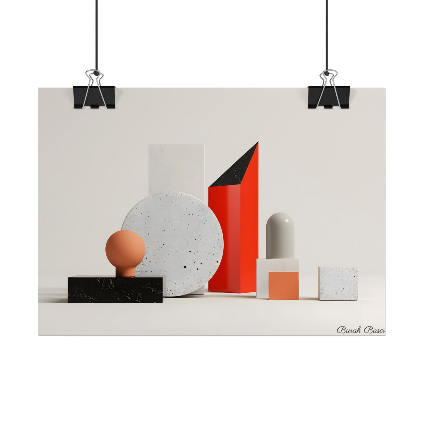 Minimalist Geometric Design: Modern Accessory Artwork - Poster