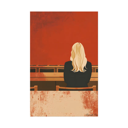Minimalist Portrait: Blonde Woman in 20[4] Batch Poster Art - Poster