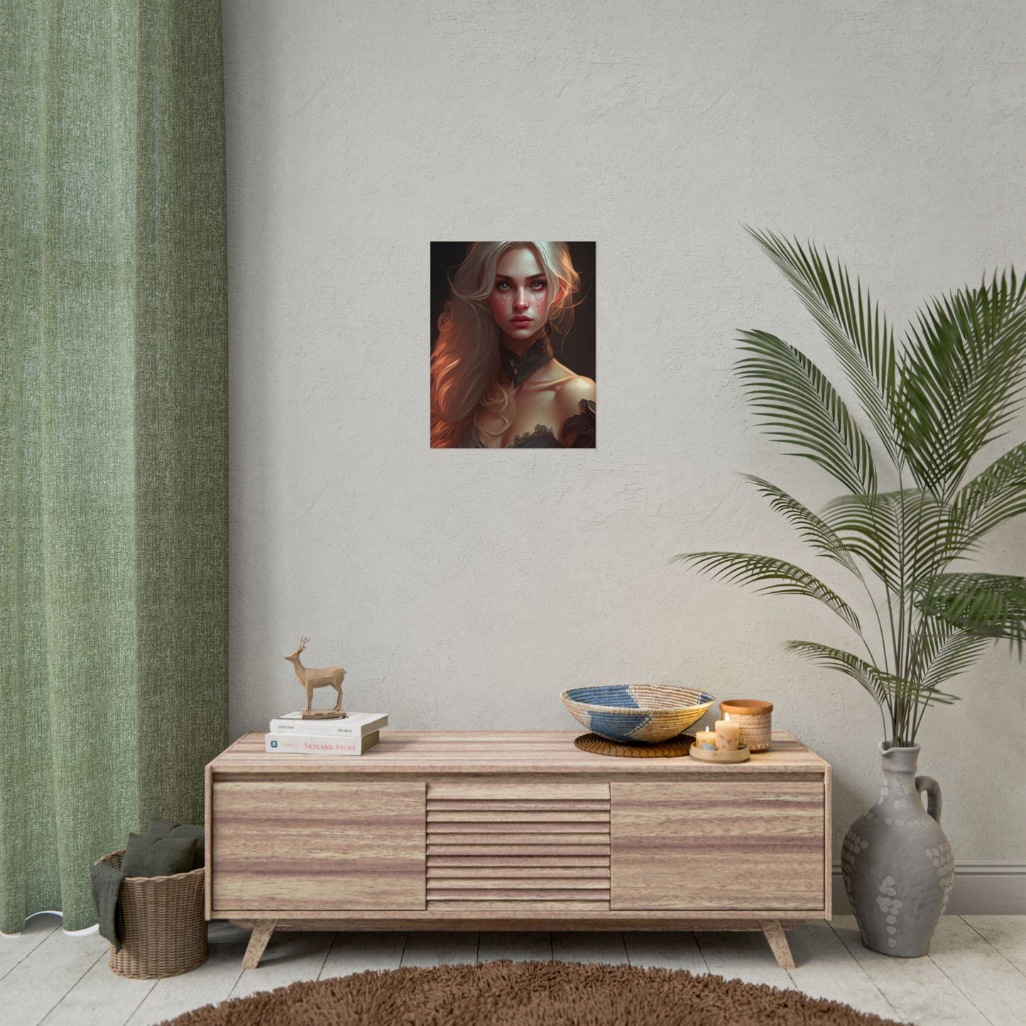 Blonde Beauty: Artistic Portrait of a Woman - Poster