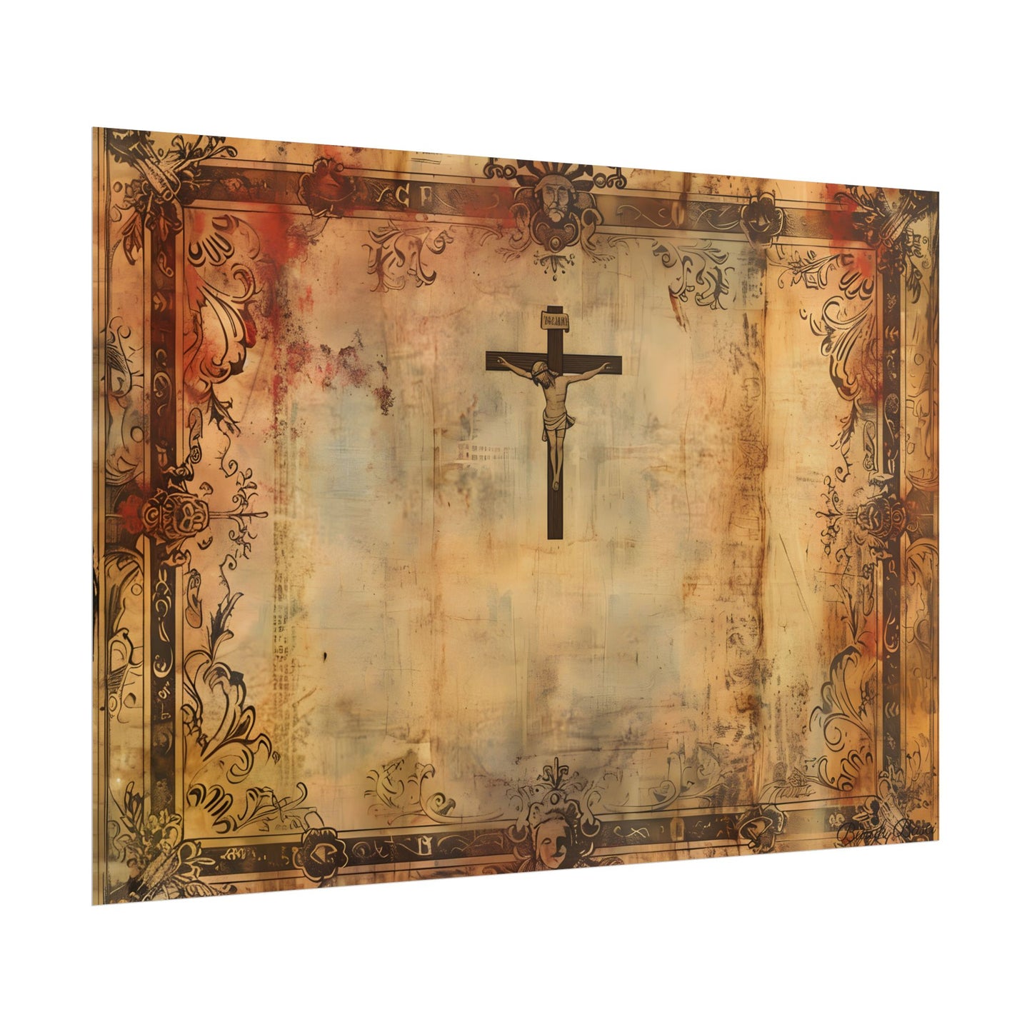 Vintage Biblical Art Print: A Historical Scene - Poster