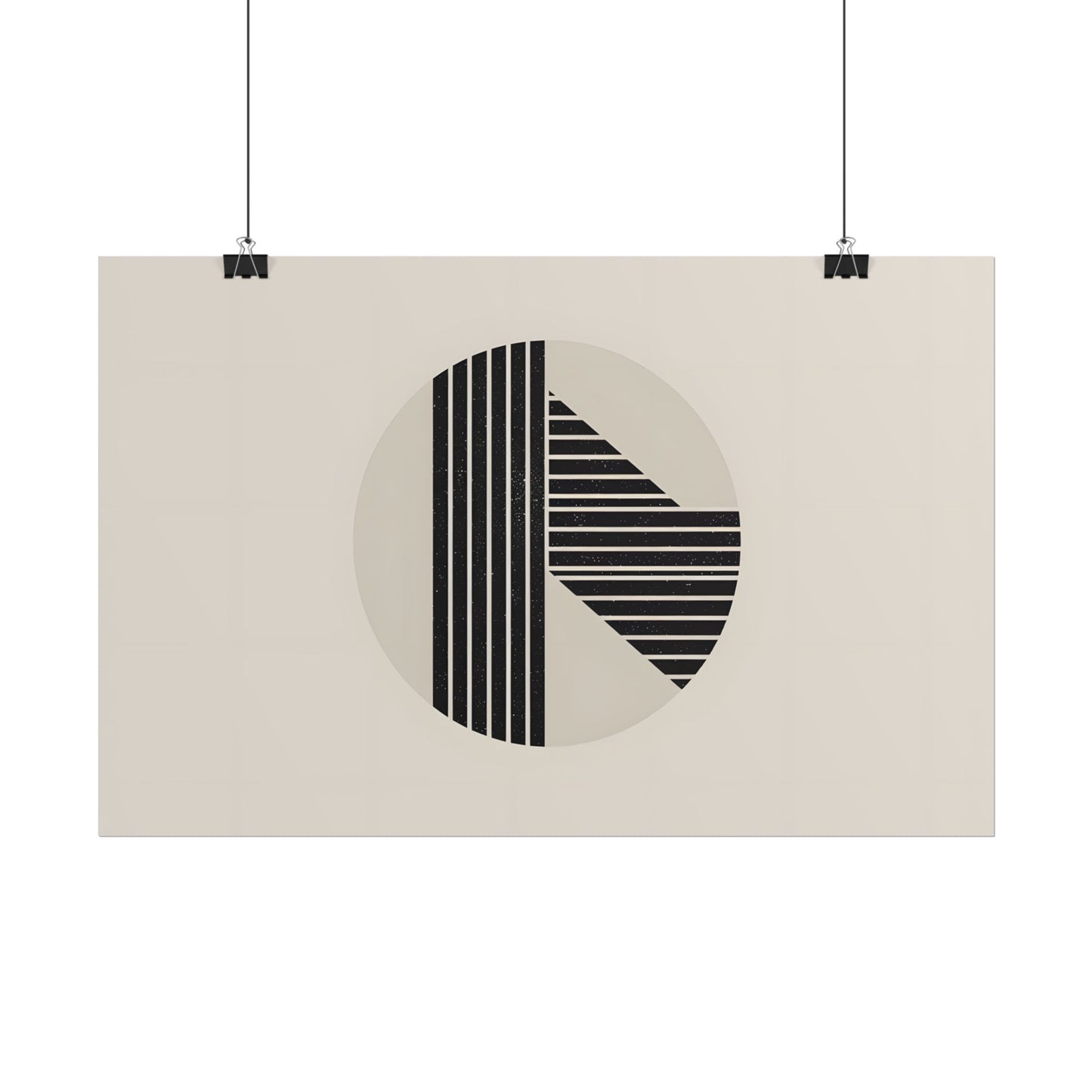 Modern Minimalist Poster: Bold Typography and Geometric Forms - Poster