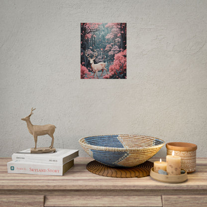 Whimsical Woodland Haven: Six Friends' Enchanted Forest - Poster