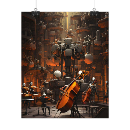 6 Sentient Robot Musicians: A Symphony of Artistic Expression - Poster