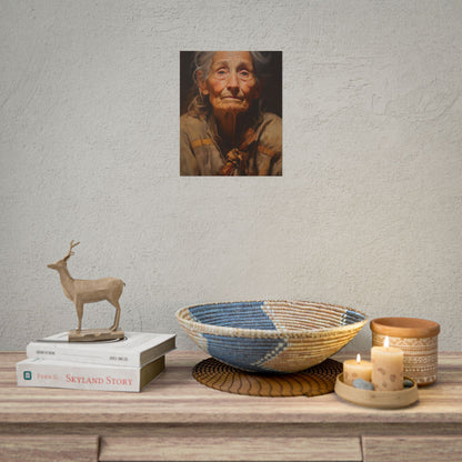 Wisdom of Age: Portrait of an Elderly Person - Poster