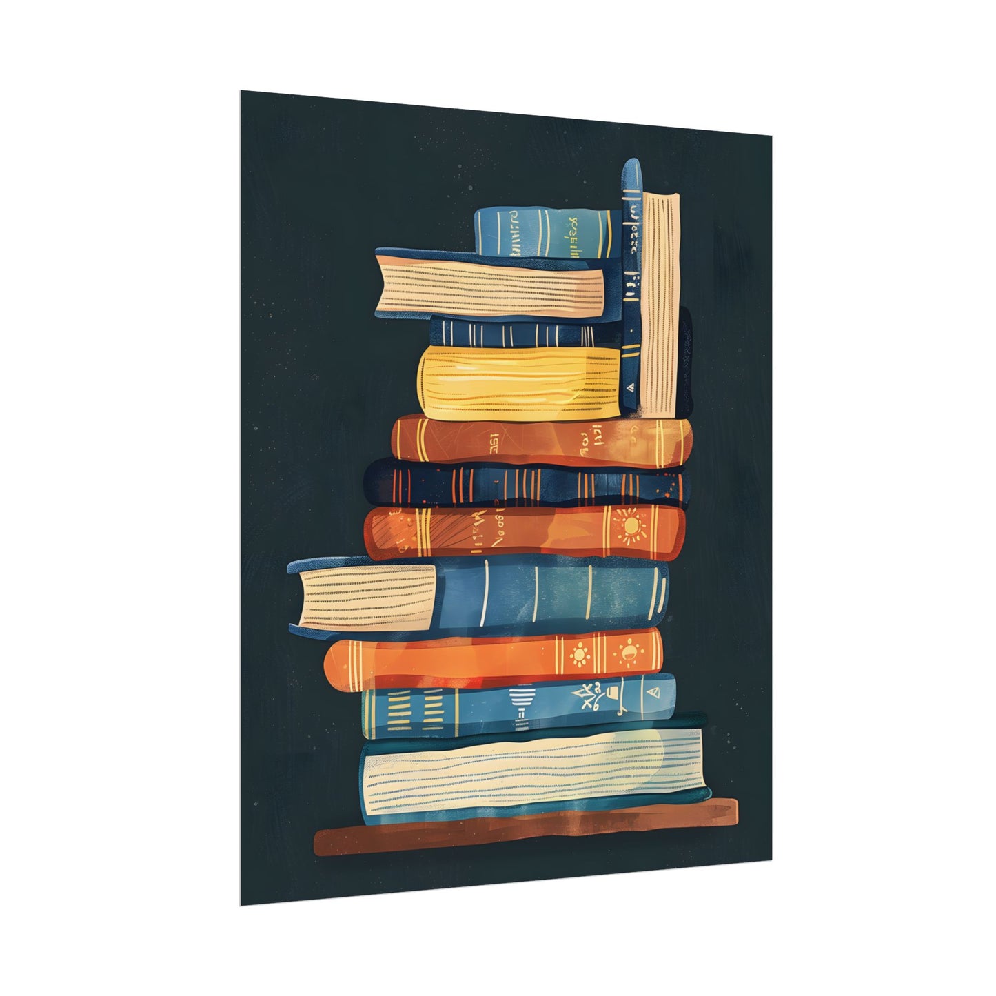 Custom Book Art: Literary Illustration - Poster