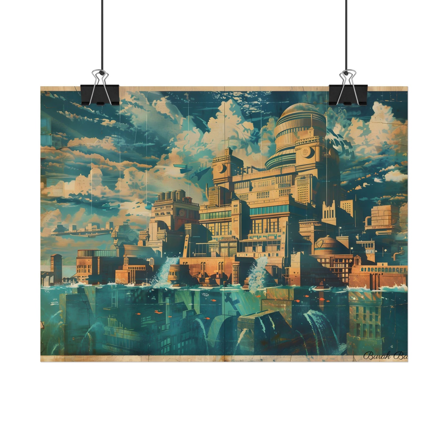 Vintage Travel Poster: Explore The Underwater Destination - Poster