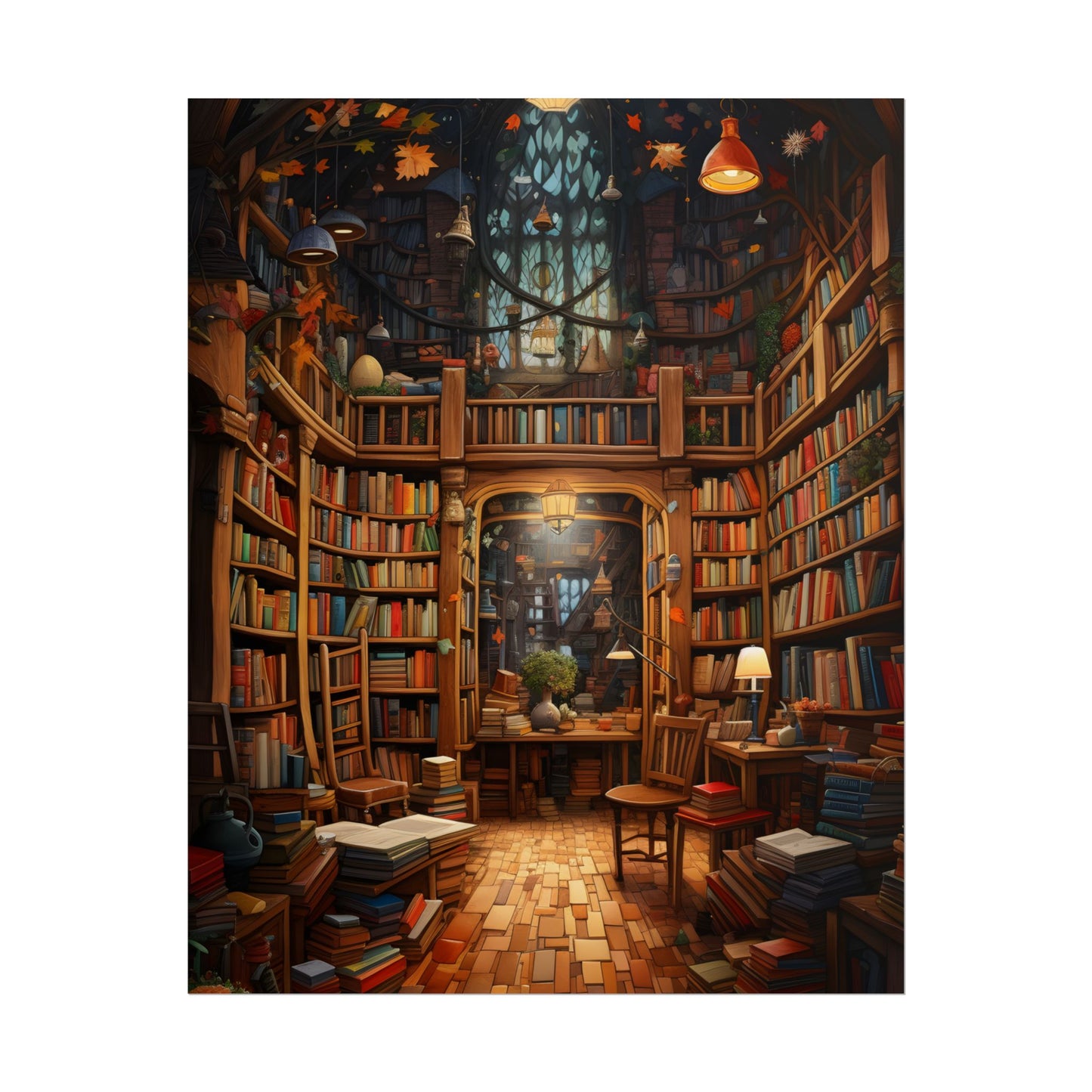 Charming Magical Bookshop: Cozy Book Lover's Paradise - Poster