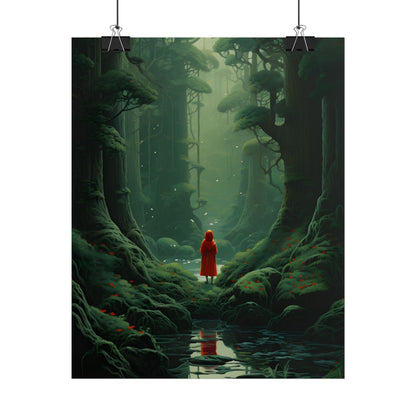 Casual Outdoors: Person in Nature Artwork - Poster