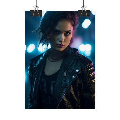 Cyberpunk Dark Beauty: Teenage Artwork - Poster