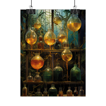Vigors and Plasmids: Mysterious Lab Equipment Artwork - Poster