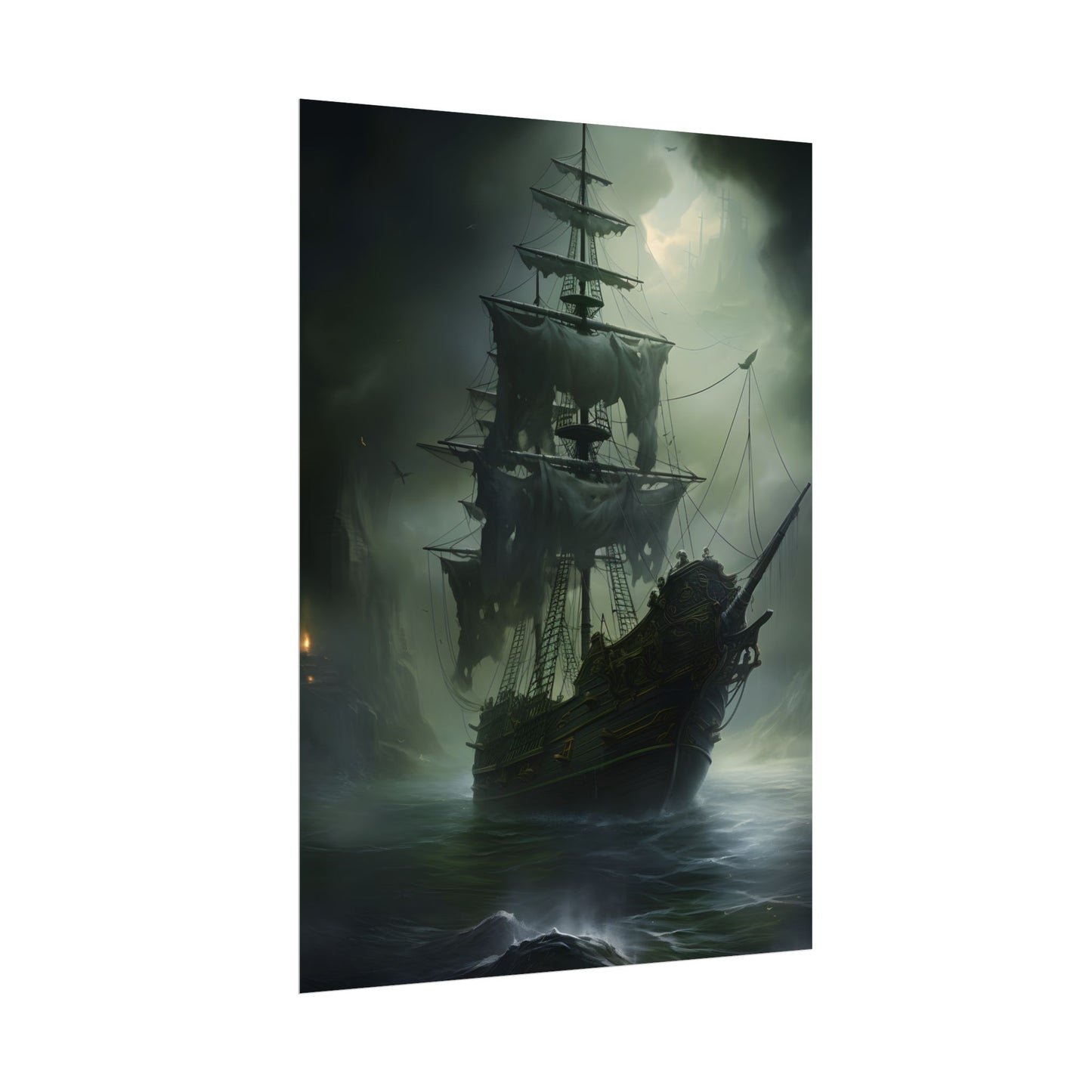 Pirate Ghost Ship: Sailing Through the Ocean - Poster