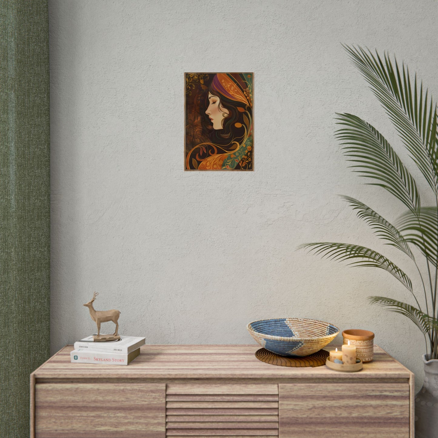 Vintage Art Nouveau Poster: Elegant Design - Poster