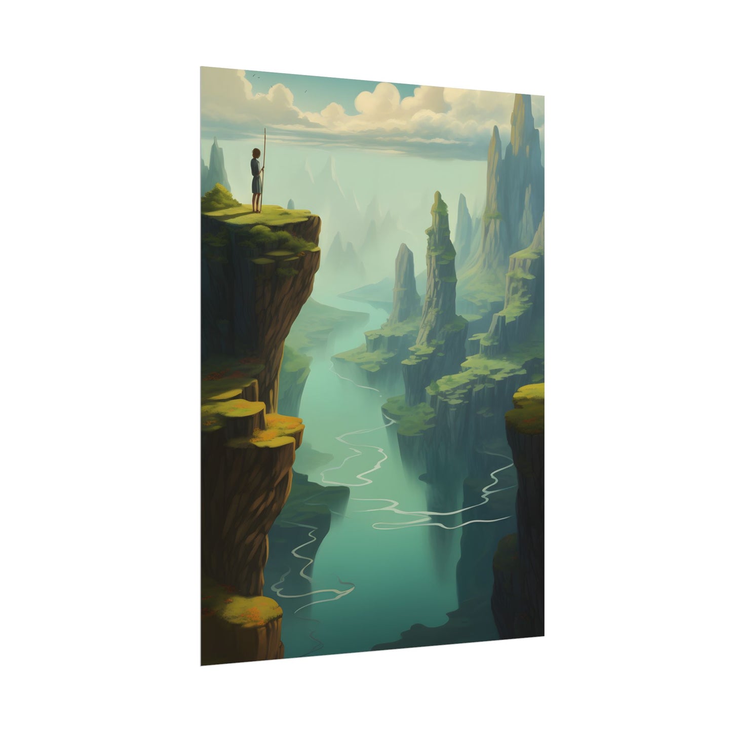 Outdoor Landscape: Desert Rock Formation Digital Art - Poster