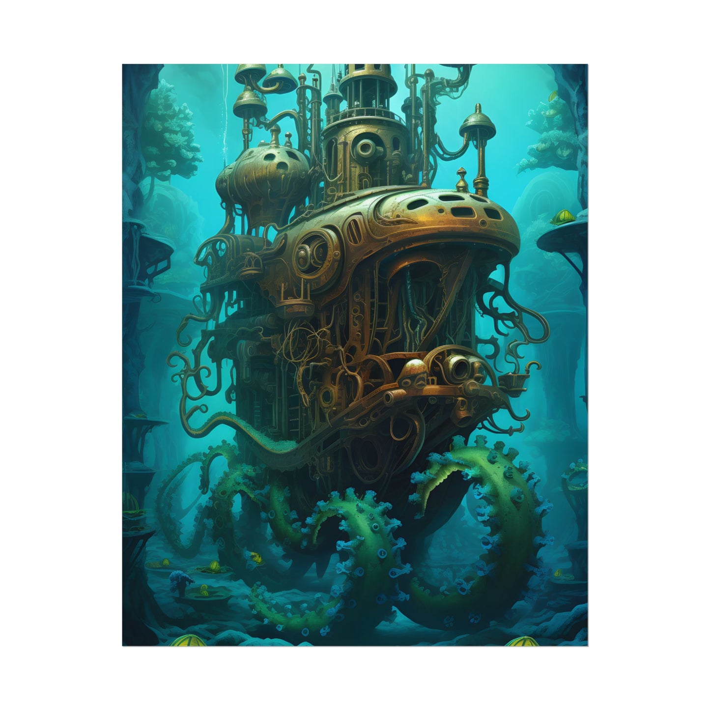 Steampunk Underwater Adventure: Dive into Discovery - Poster