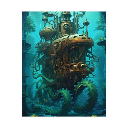 Steampunk Underwater Adventure: Dive into Discovery - Poster