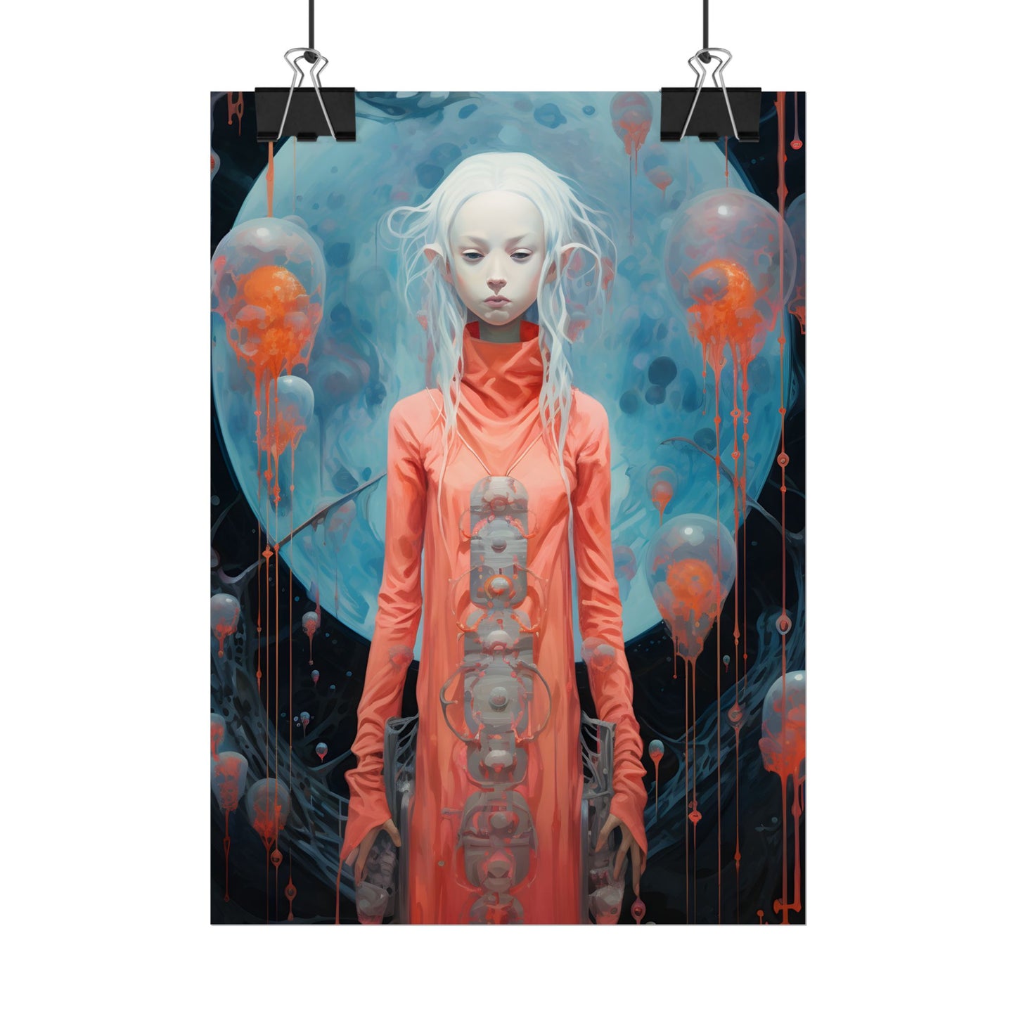 Celestial Dreams: Vibrant Stars and Planets Art - Poster