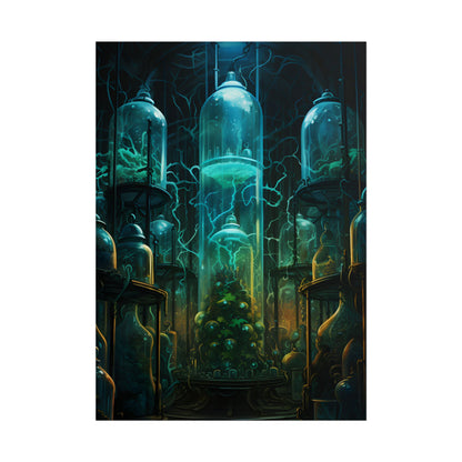 Molecular Secrets: Laboratory Artwork Showcase - Poster