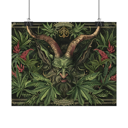 Victorian Devil: Dark Ominous Illustration - Poster
