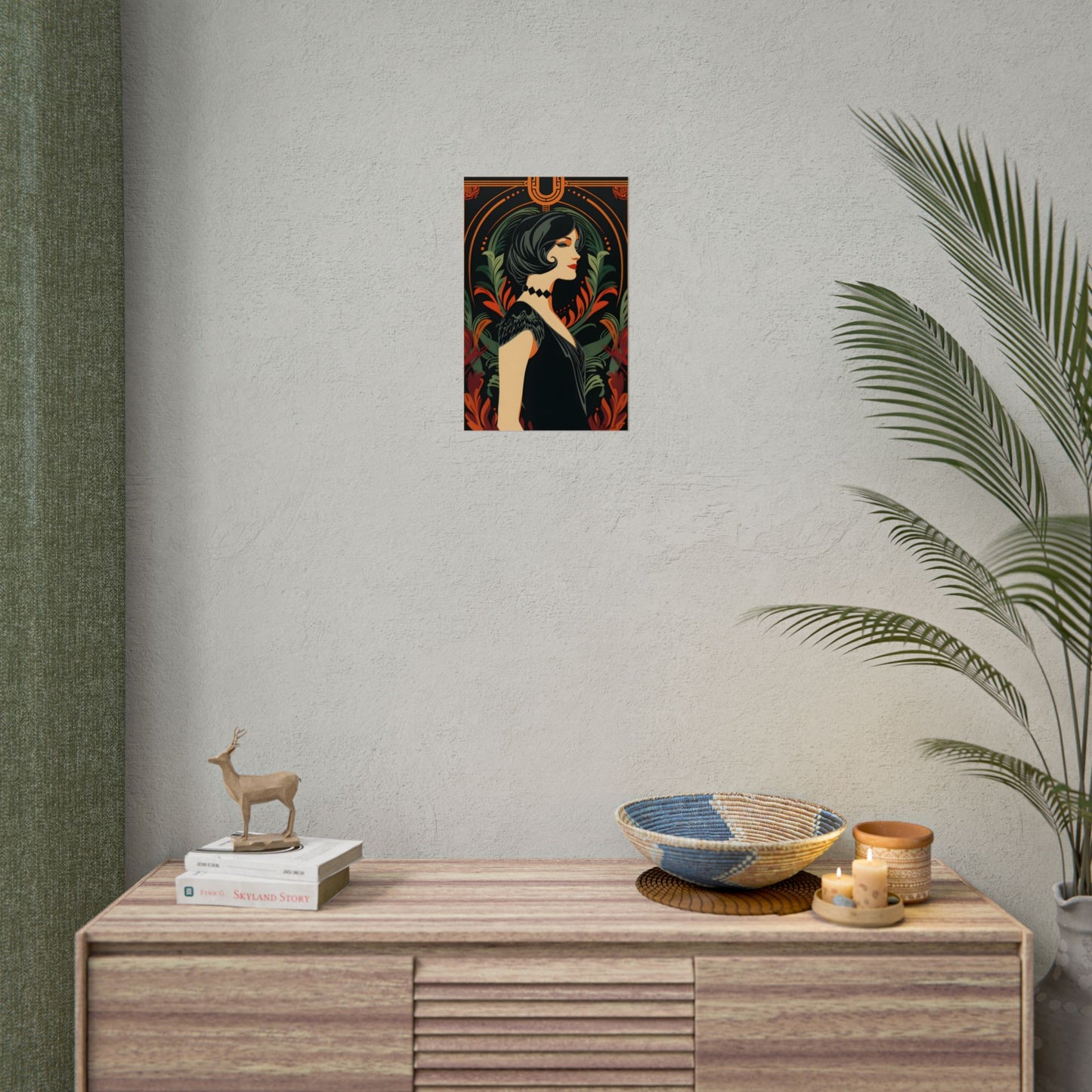 Elegant Vintage Poster: A Woman's Enchanting Presence - Poster