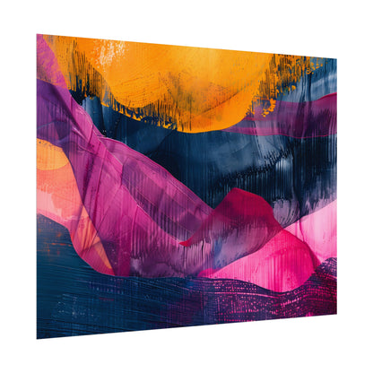 Vibrant Abstract Art: Organic Patterns in Modern Colors - Poster